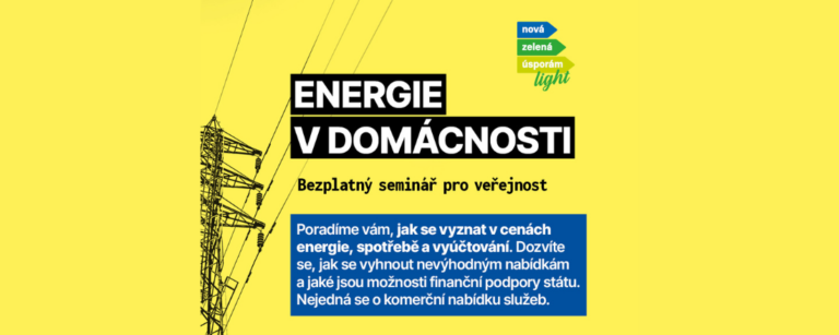 Seminář „Energie v domácnosti“ pro veřejnost